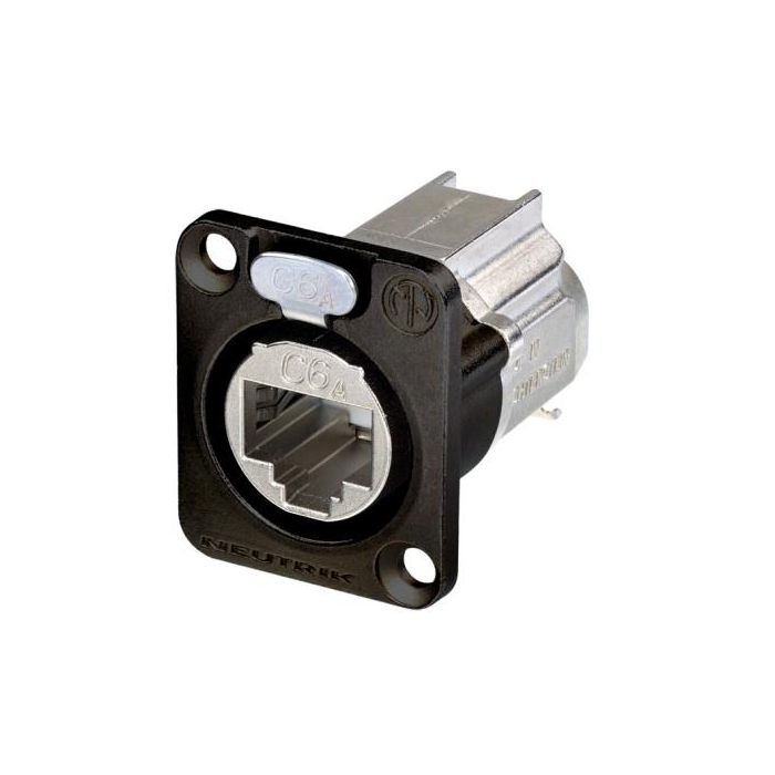 RJ45 "D" Chassis Neutrik EtherCON RJ45 Cat6A IDC Sort