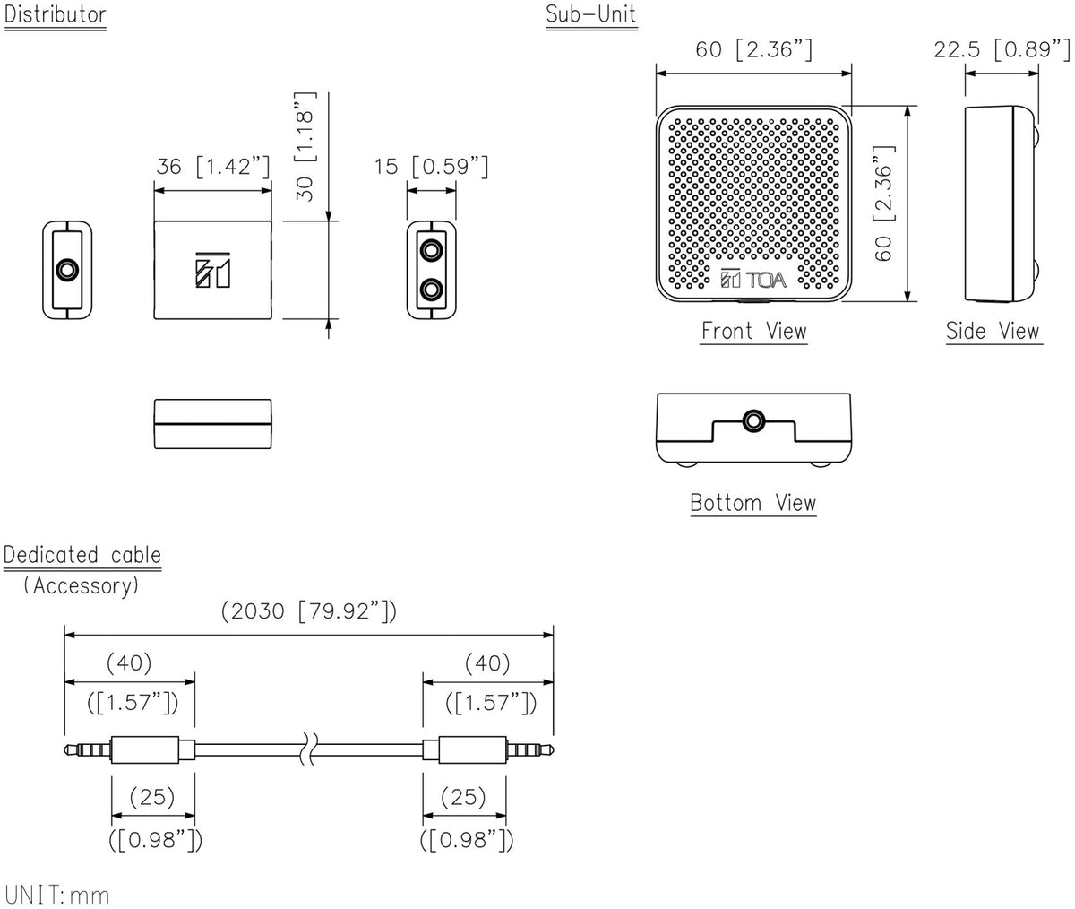 TOA NF-CS1 intercom-ekspansjonssett