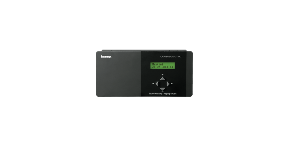 Biamp Qt-100 lydmaskeringskontrollmodul