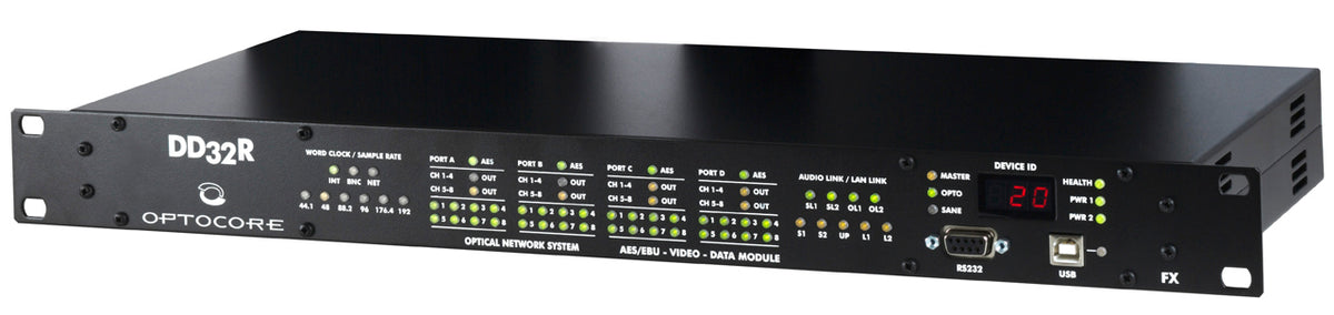 Optocore DD32R-FX fibergrensesnitt
