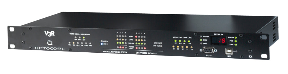 Optocore V3R-FX-8LI nettverk