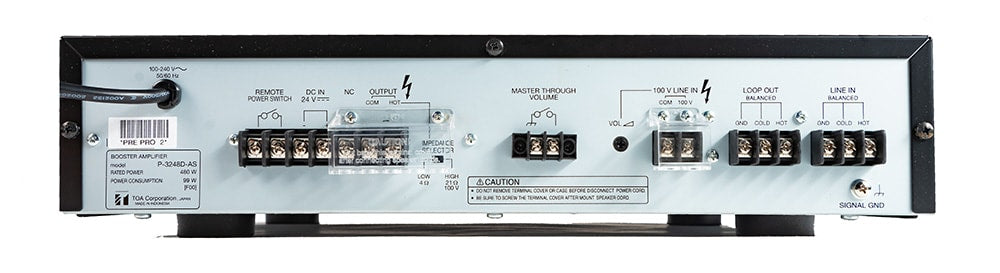 TOA A-3248D digital booster-forsterker sort
