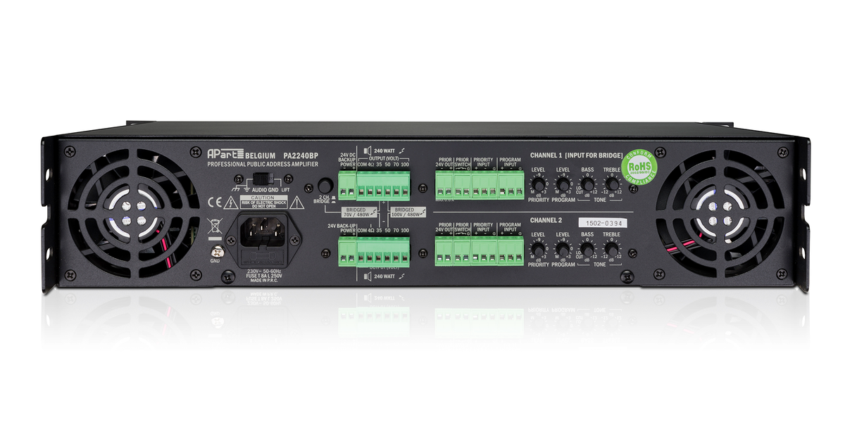 Biamp PA2240BP effektforsterker