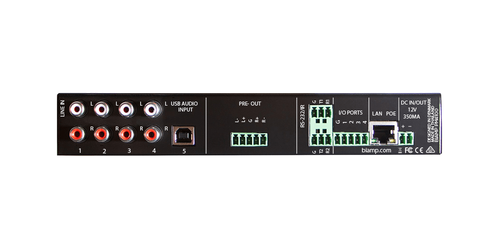 Biamp PM4100 stereo forforsterker