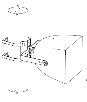 POLE MOUNT Brakett, SINGLE Høyttaler