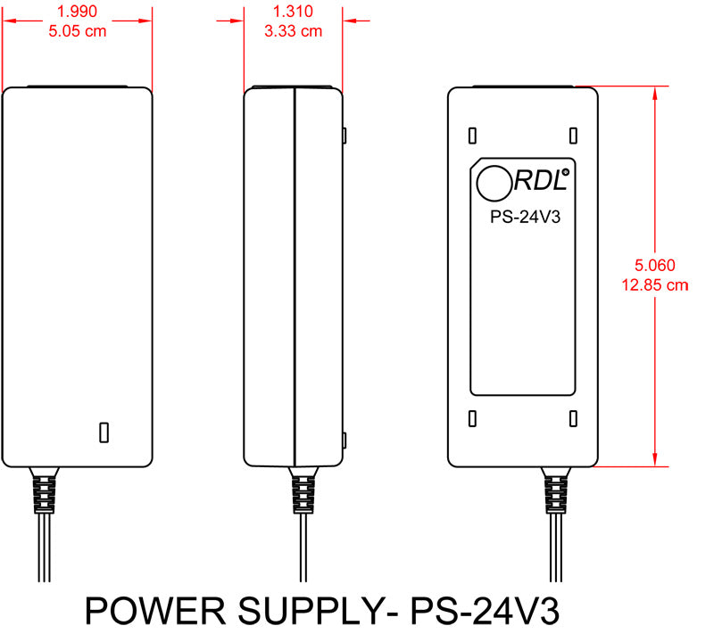 RDL PS-24V3 strømforsyning