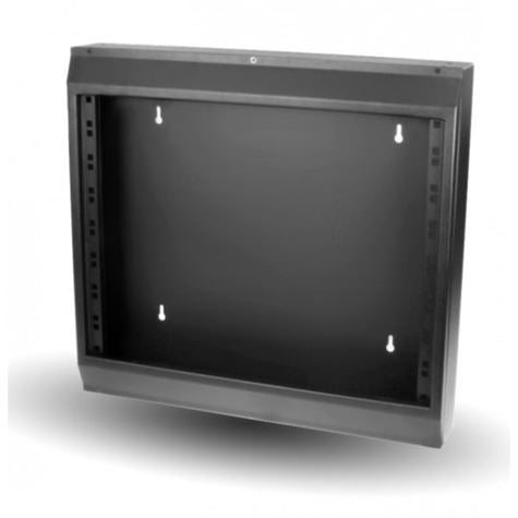 Wall Rack without door 8U 100mm dyp, SORT