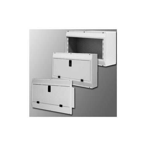 Rack 4U påvegg 10cm dyp, sort, uten dør