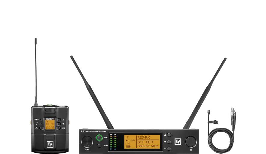 Electro-Voice RE3-BPOL trådløs bodypack-sender sort