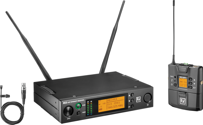 Electro-Voice RE3-BPOL trådløs bodypack-sender sort