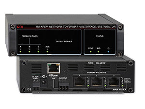 RDL RU-NFDP Dante til Format-A interface/distributor