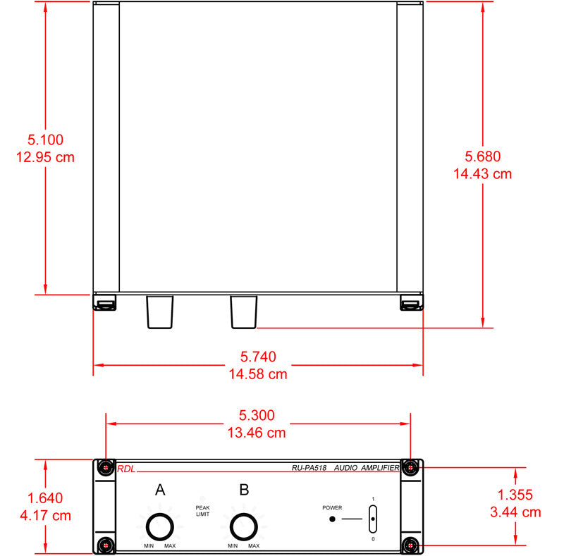 RDL RU-PA518 effektforsterker