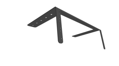 Scandec Bracket/rack rail – 3U wall/ceiling mount, max 10 kg