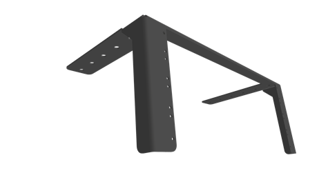 Brakett/rackskinne for vegg/tak 4U