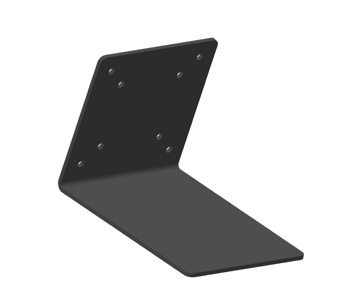Scandec Systemer – 24" Screen Stand 40/50°, Black