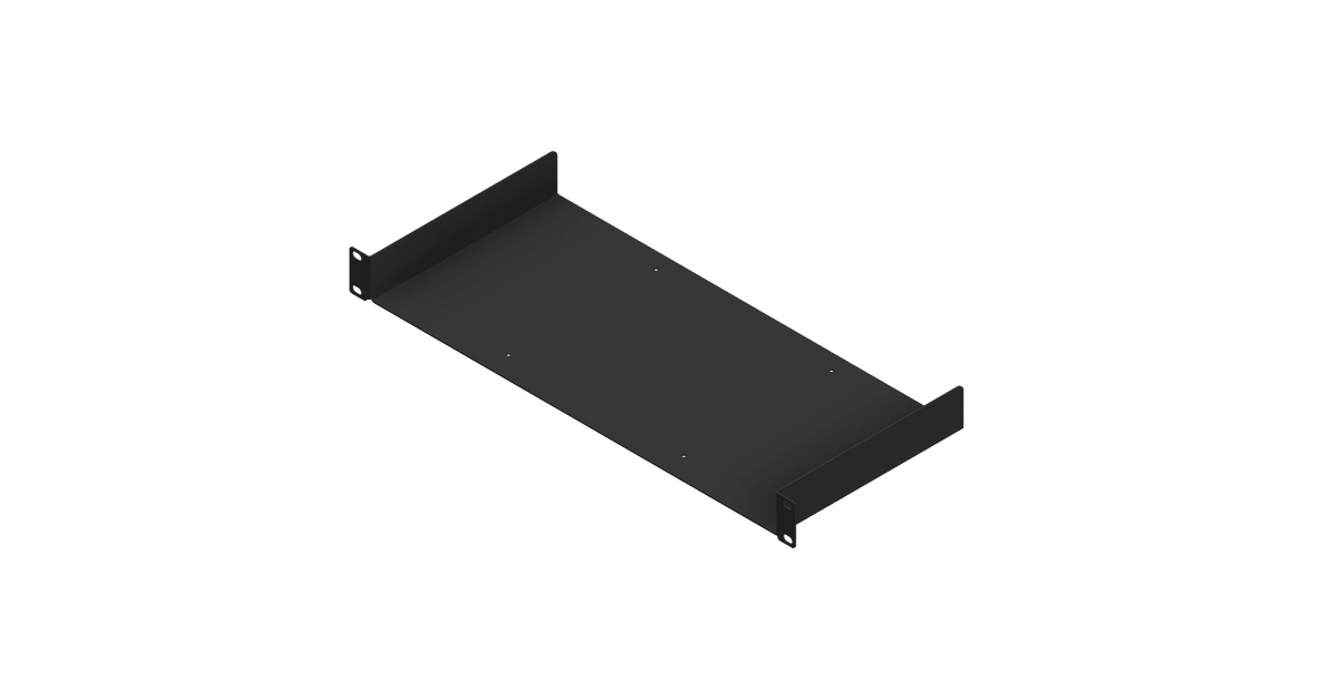 Scandec Systemer AS Rack shelf — 1U, 20 cm, black