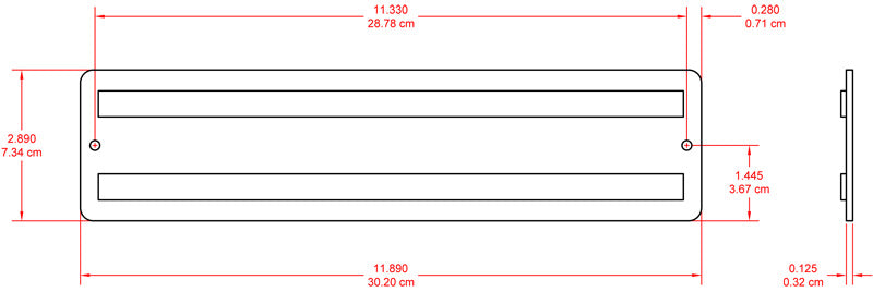 RDL SMK-12 monteringsplate