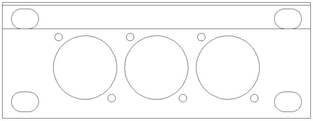 SMRT Pane Panel 1U – 19" blank plate 3x D-holes