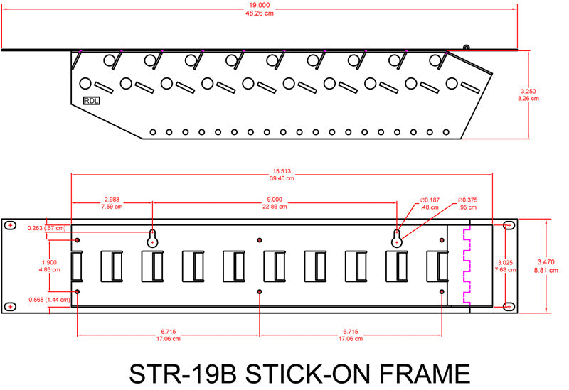 RDL STR-19B 19" rack