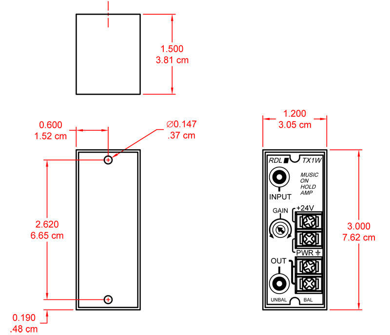 RDL TX-1W signalprosessor