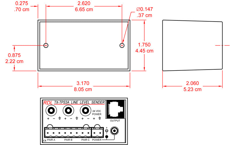 RDL TX-TPS3A twisted pair sender