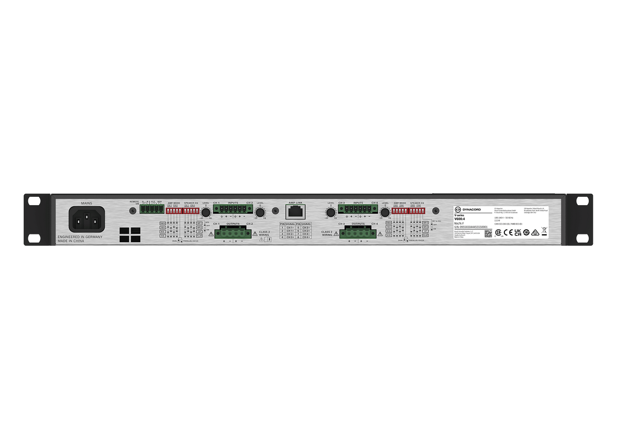 Dynacord V-600-4 effektforsterker