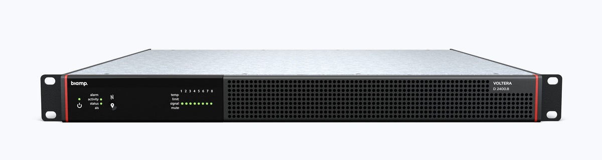 Biamp Voltera D2400-8 forsterket høyttalerkontroller