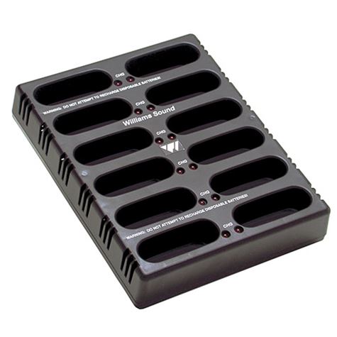 Williams Sound CHG 3512 PRO multi-enhets batterilader sort