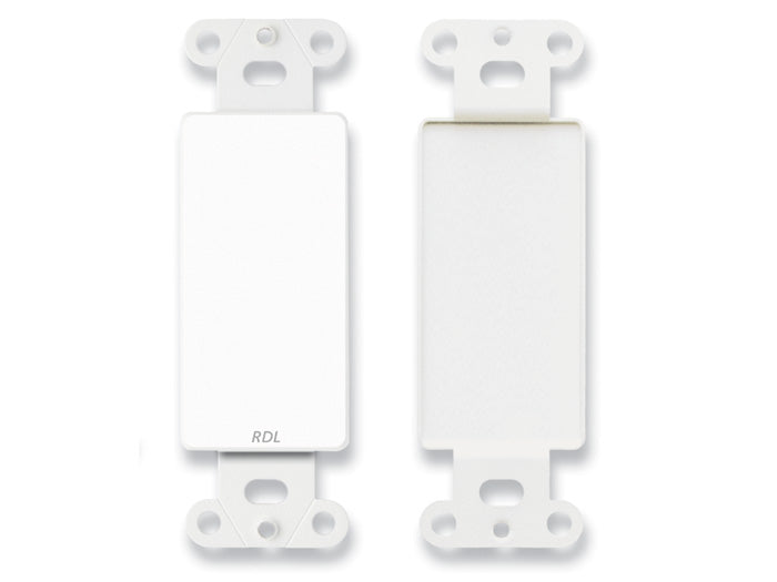 RDL D BLANK – Blank Cover Plate White 1-Gang