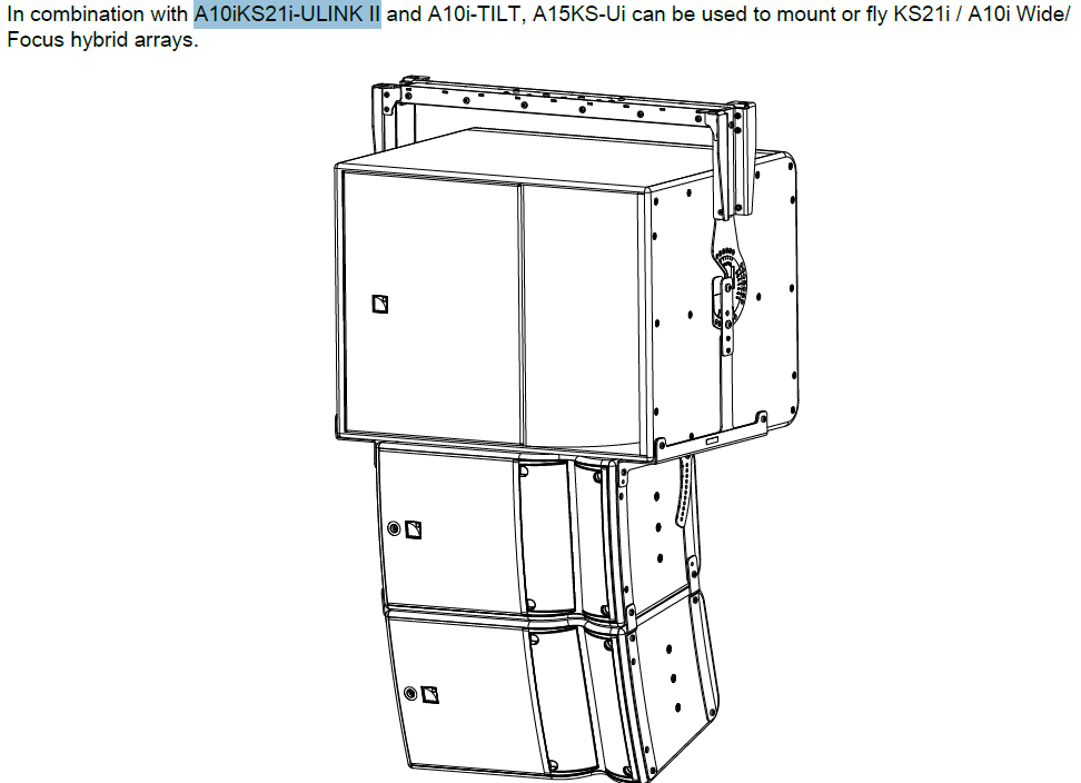 L-Acoustics A10iKS21i-ULINK-II riggeplater