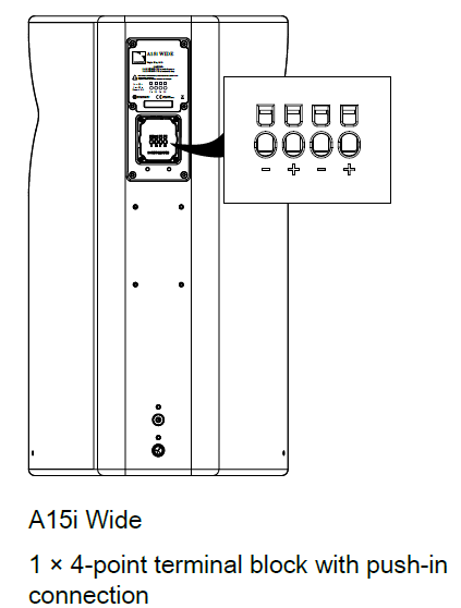 L-Acoustics A15i-WIDE installasjonshøyttaler sort