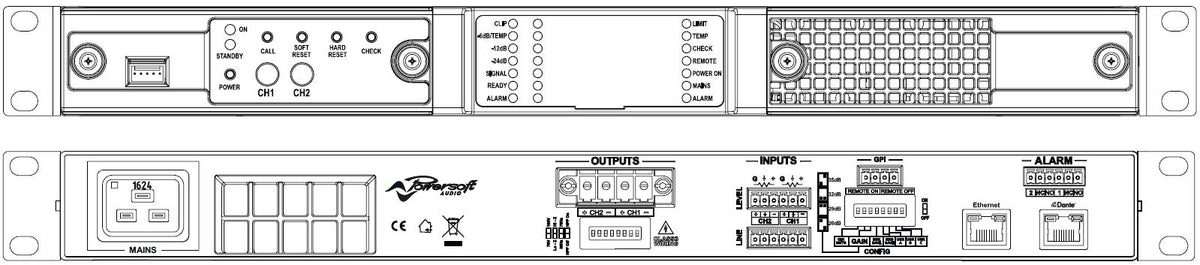 Biamp Community ALC-3202D effektforsterker