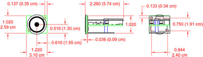 RDL AMS-TS1 trykknapp