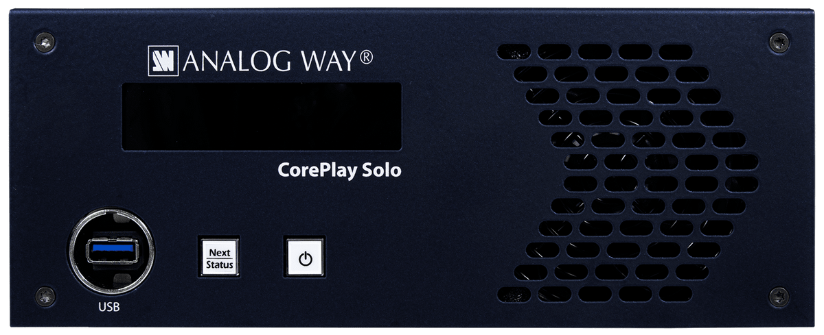 Analog Way CorePlay Solo 4K mediespiller