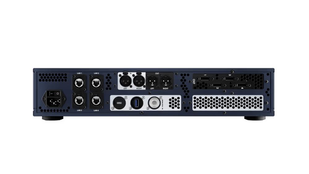 Heavy-duty quad-output 8K media server f/live & installation