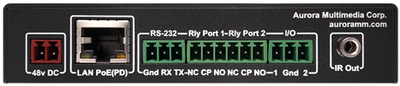 Utvidelse 1xRS232 1xIR 2xRele(30VDC) 2xI/O PoE