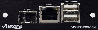 Aurora VPX-RX1-SDM AV-over-IP mottaker