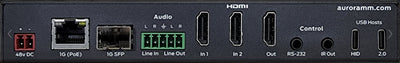 Transciever 4K60 1G+Fiber 2x HDMI RS232 USB2.0 IR DANTE