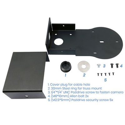 Veggbrakett for Avonic CM30/40/70/80 Serien Sort