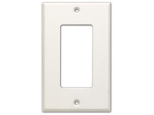 Dekkplate 1-gang for US boks Hvit