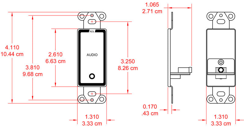 RDL D-MJPT jack-veggplate