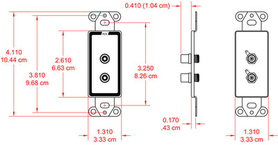 RDL D-PHN2 RCA veggplate