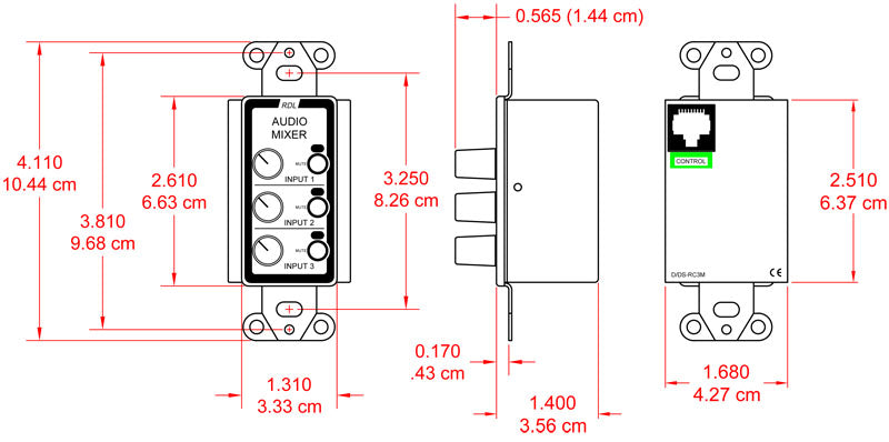 RDL D-RC3M fjernkontroll