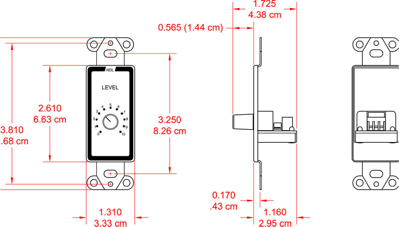 RDL D-RLC10K potentiometer