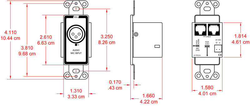 RDL D-TPS1A sender twisted pair
