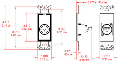 RDL D-XLR3F XLR kabel