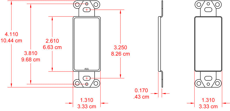 RDL DB-BLANK veggplate