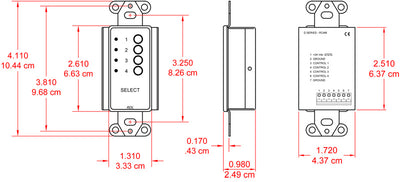 RDL DB-RC4M kildevalg-kontroller
