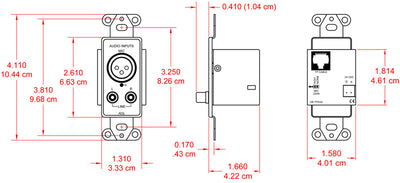 RDL DB-TPS3A tre-par lydsender sort