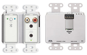 Dante Veggpanel 2xRCA/Minijack + Blåtann, hvit